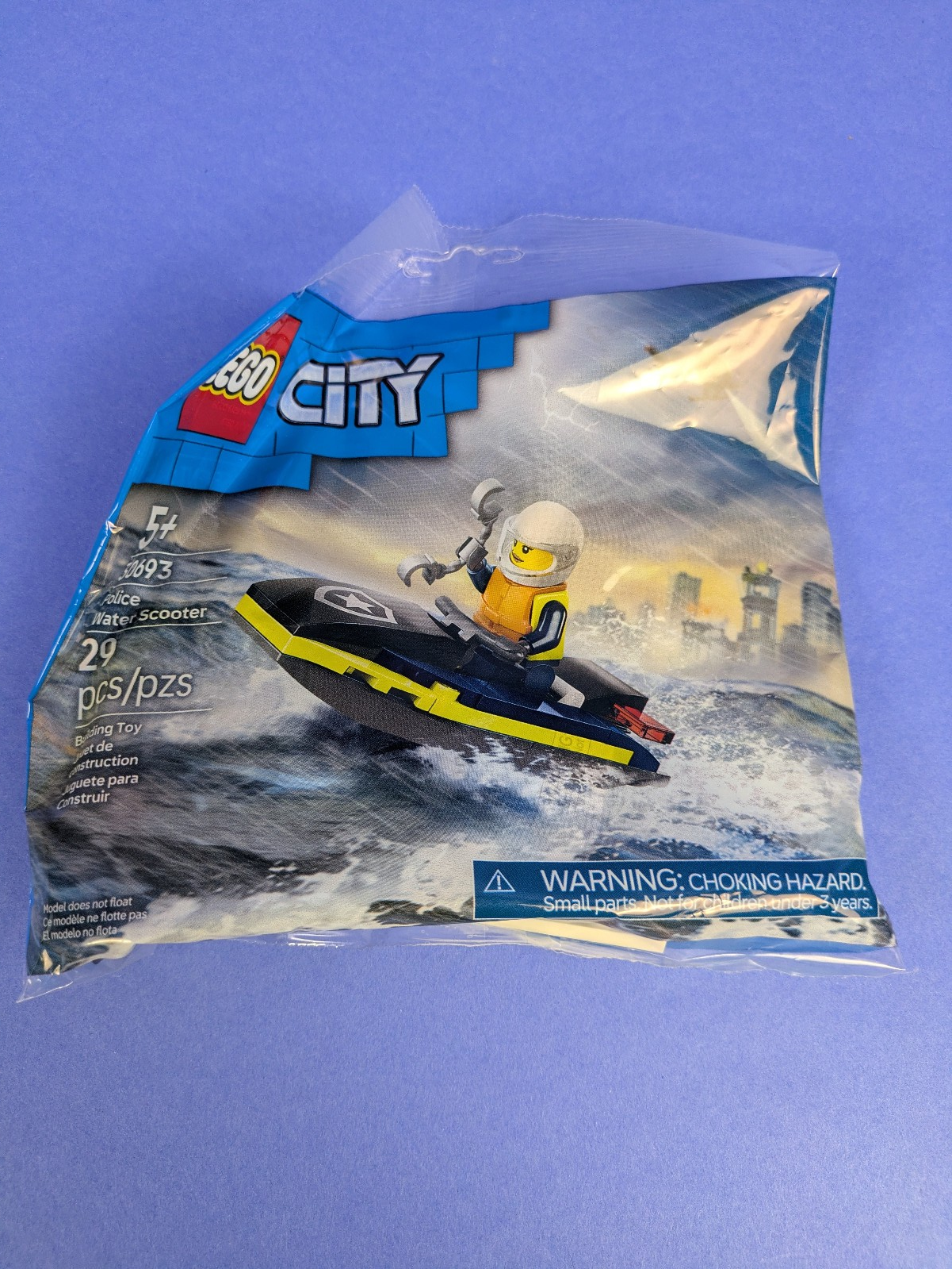 Lego Town: City: Police: Police Water Scooter paper bag / polybag Set 30693