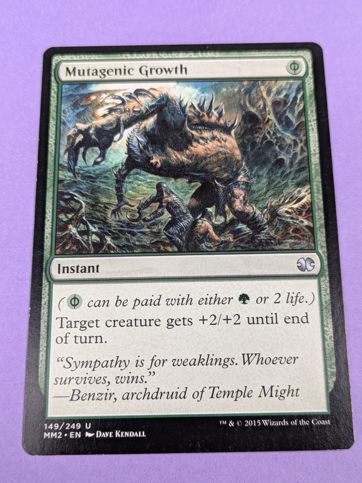 MTG Magic: Modern Masters 2015: Mutagenic Growth #149/249 Uncommon - NM
