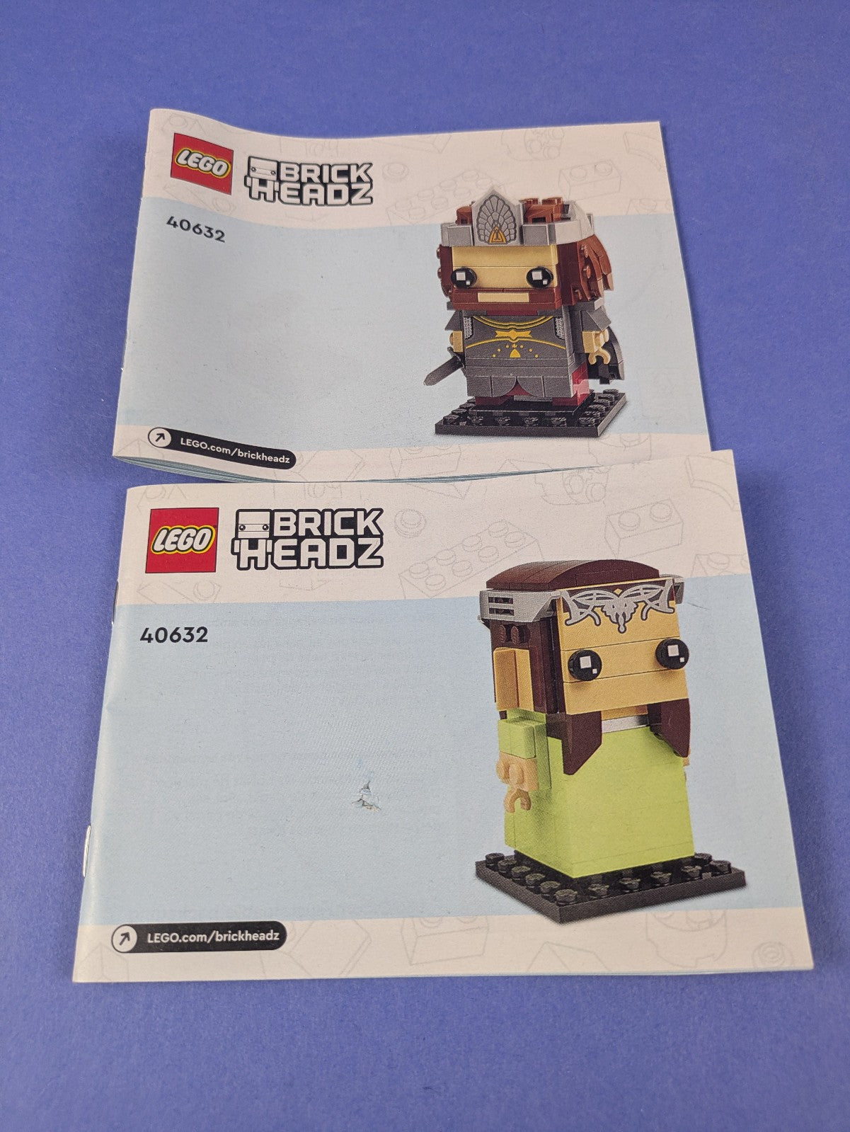 LEGO BrickHeadz The Lord of the Rings Aragorn & Arwen 40632 Complete Pre-Owned