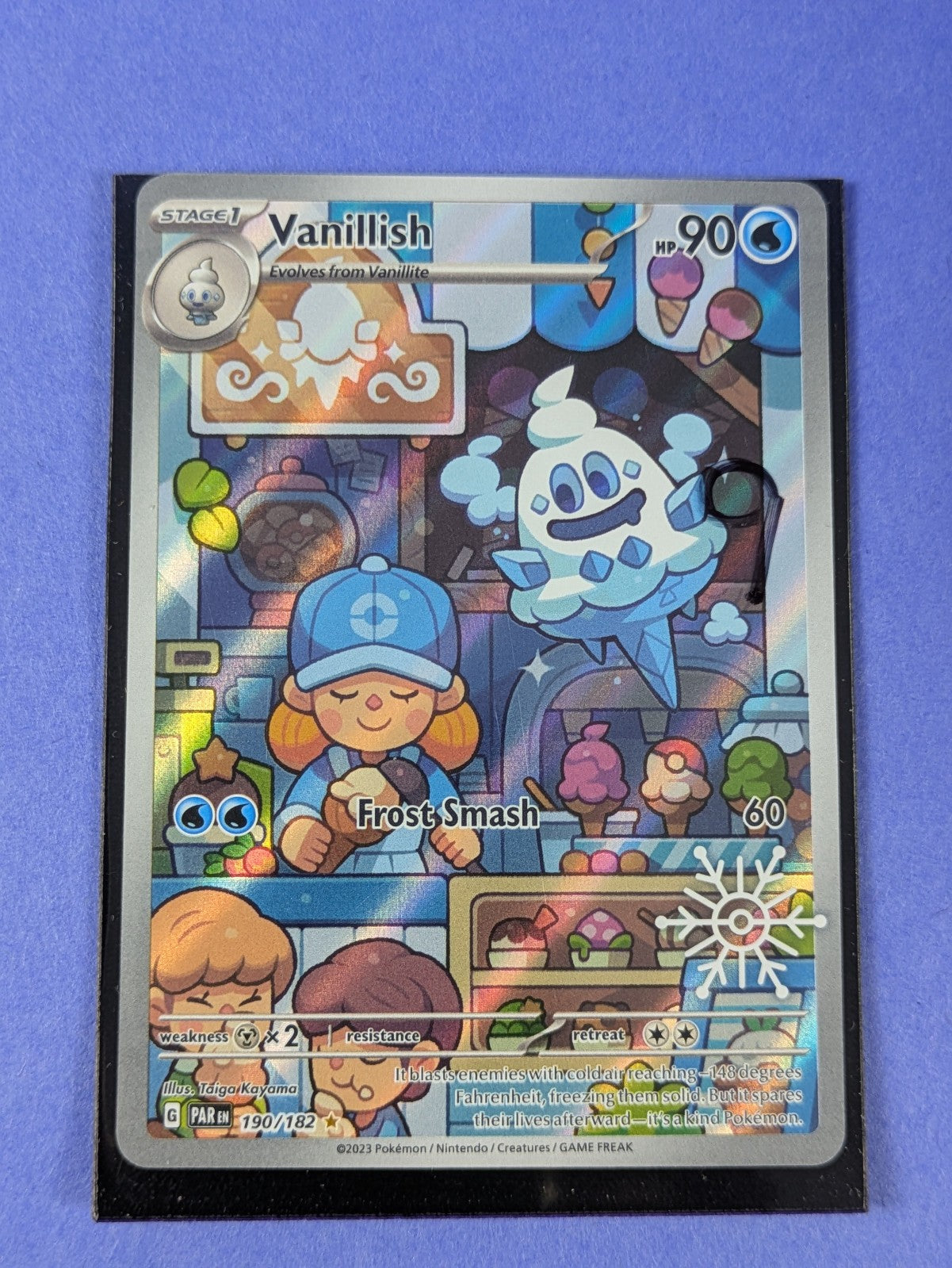 Vanillish - 190/182 - Illustration Rare Holo  Paradox Rift - Pokemon Card - NM