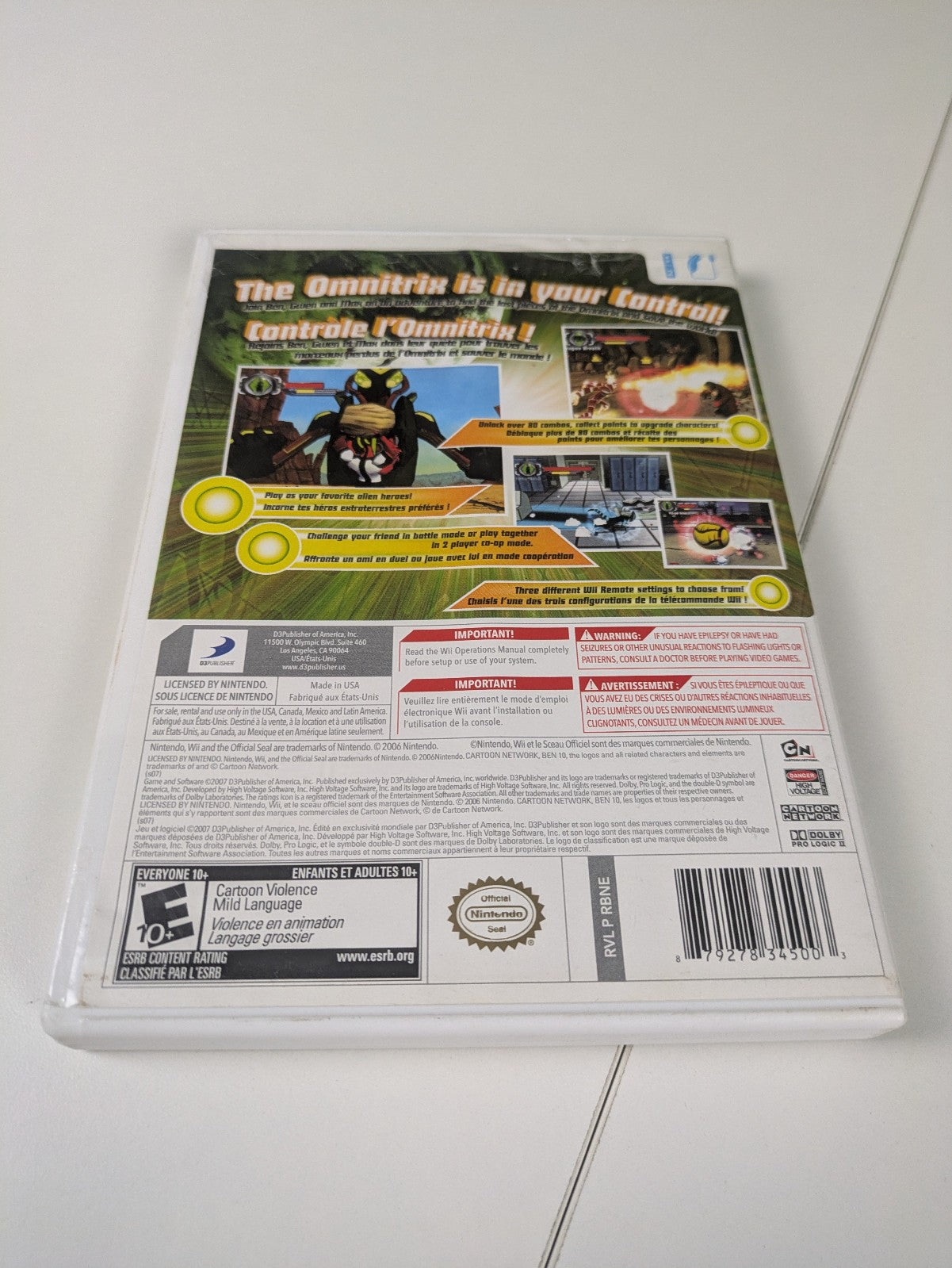 Ben 10: Protector of Earth (Nintendo Wii, 2007) CIB