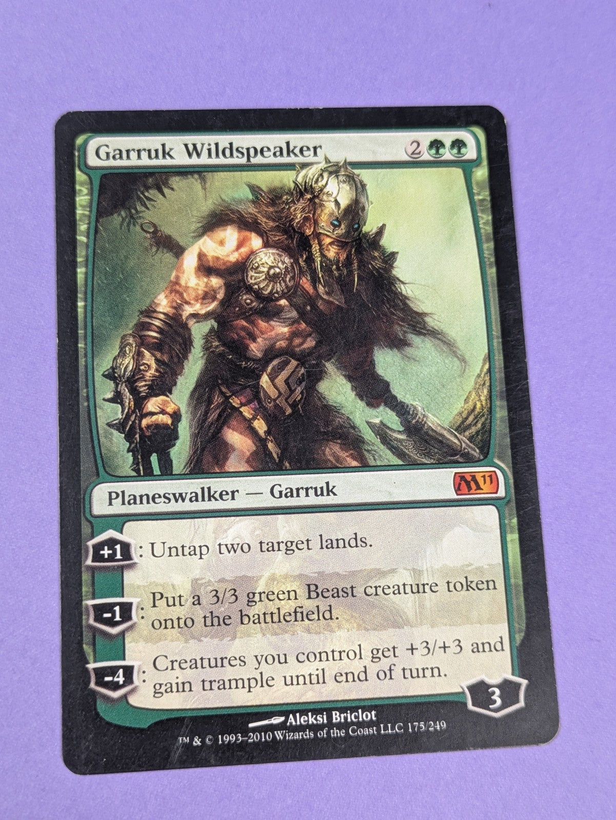 MTG Magic: Magic 2011: Garruk Wildspeaker #175/249 Mythic - LP