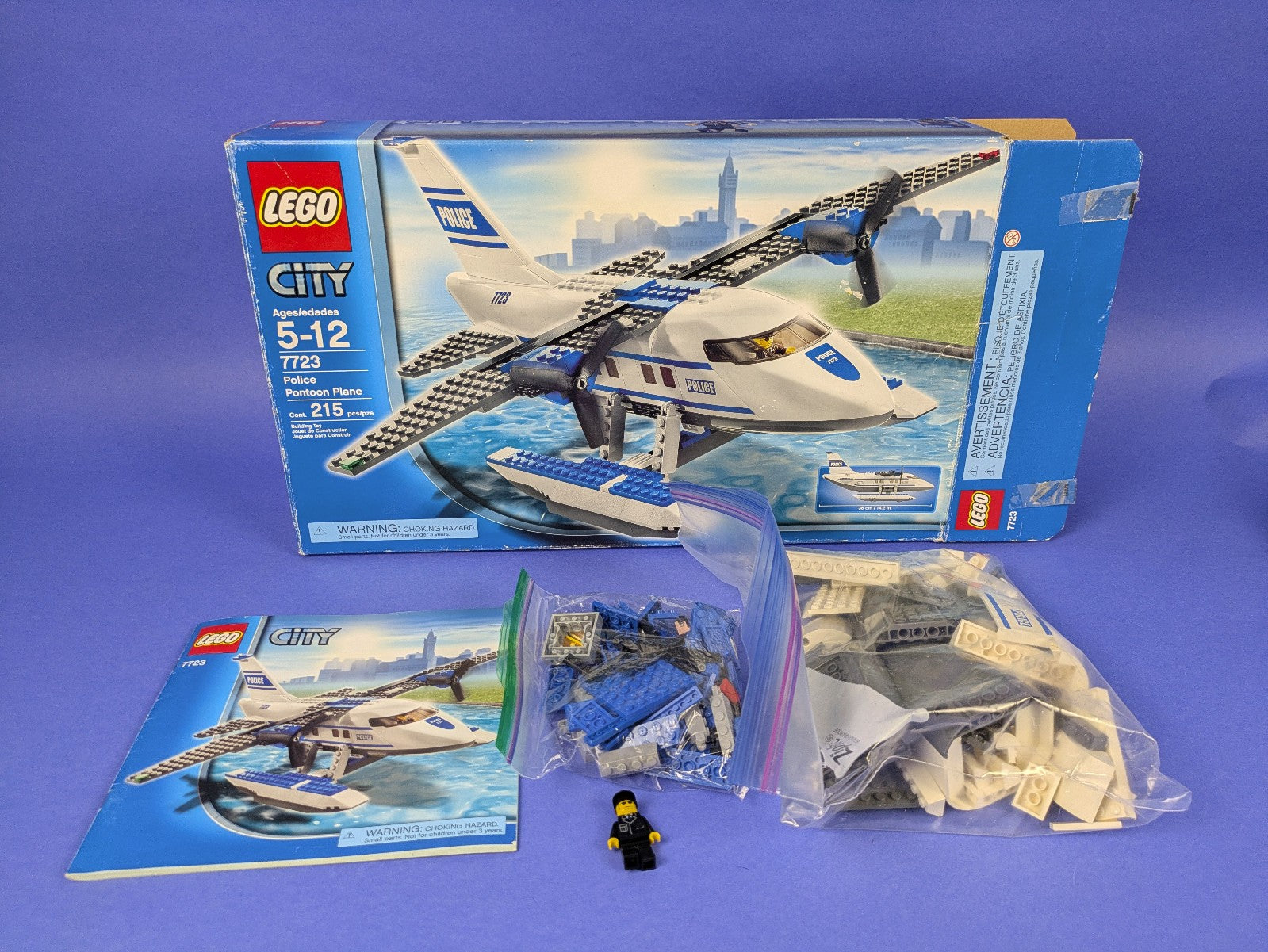 Lego Town: City: Police: Police Pontoon Plane 7723