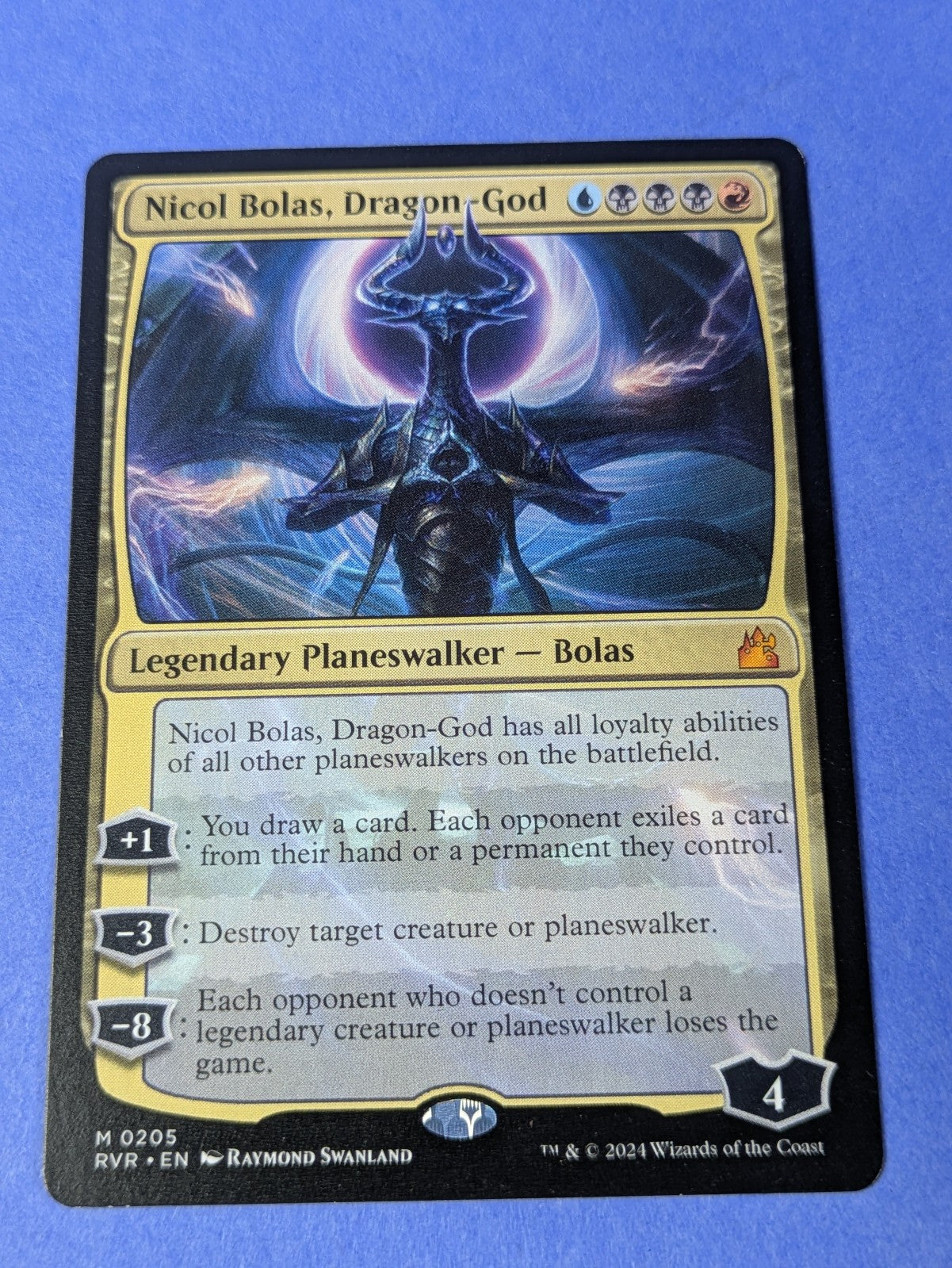 MTG Magic: Ravnica Remastered: Nicol Bolas, Dragon-God #0205 Mythic - NM