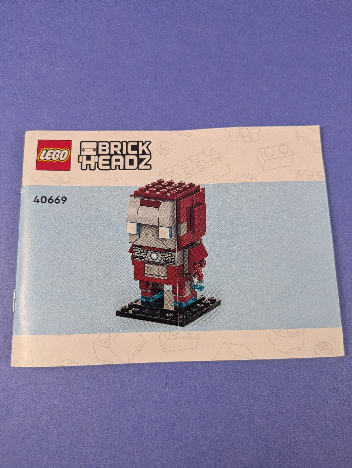 LEGO BrickHeadz Super Heroes Iron Man MK5 40669 Complete Set Pre-Owned
