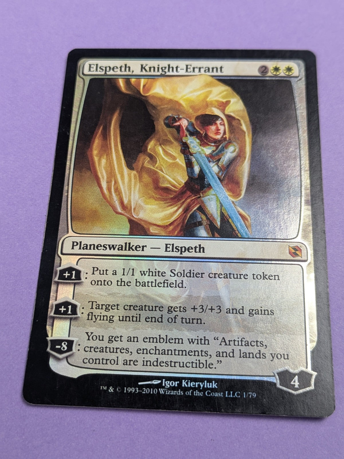 MTG Magic: Duel Decks: Elspeth, Knight-Errant Foil #1/79 Mythic - LP