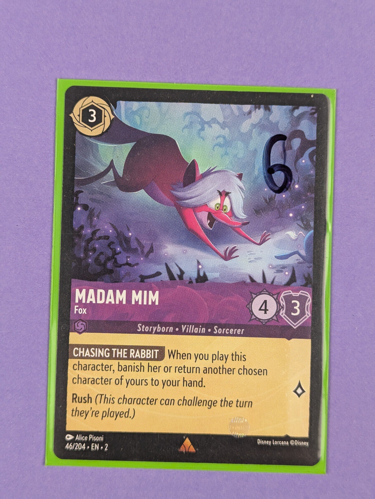 Disney Lorcana TCG: Rise of the Floodborn: Madam Mim Fox Rare #46/204