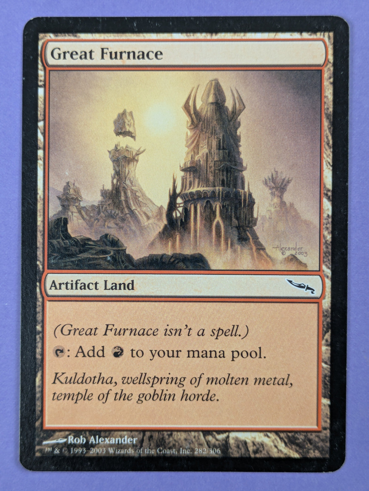 MTG Magic The Gathering: Mirrodin: Great Furnace #282/306 Common - LP