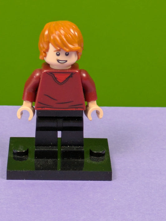 Lego Harry Potter:Half-Blood Prince:Ron Weasley Dark Red Sweater hp214 Set 75980