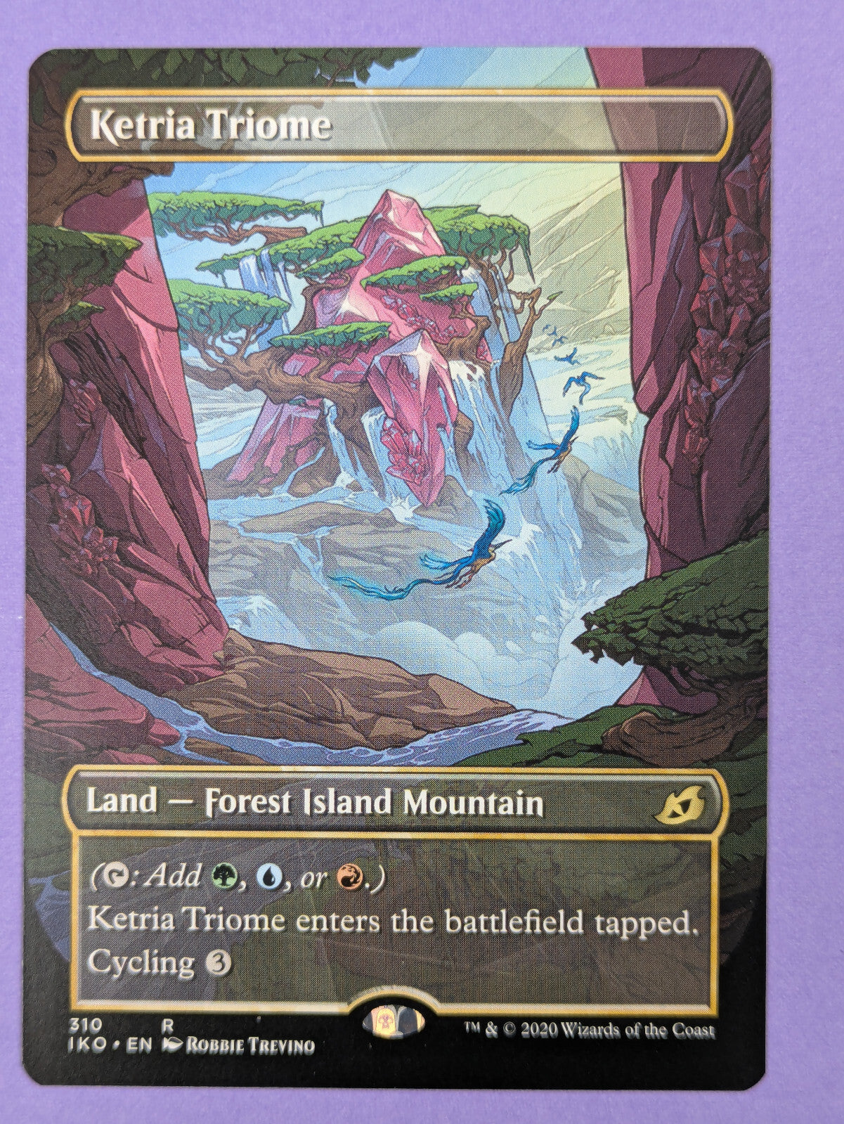 MTG Magic: Ikoria: Lair of Behemoths: Ketria Triome - Showcase #310 Rare - NM