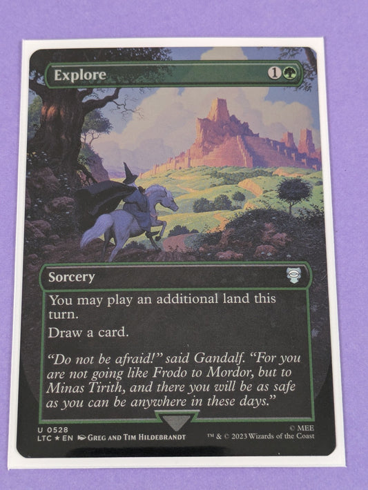 MTG: The Lord of the Rings: Explore Borderless Foil #0528 Uncommon - NM