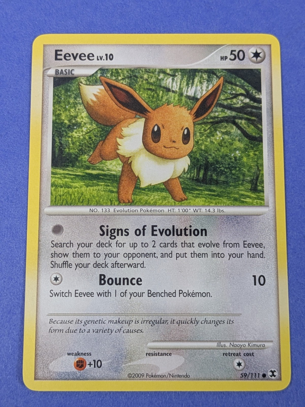 Eevee - 59/111 - Common Rising Rivals - Pokemon Card - LP