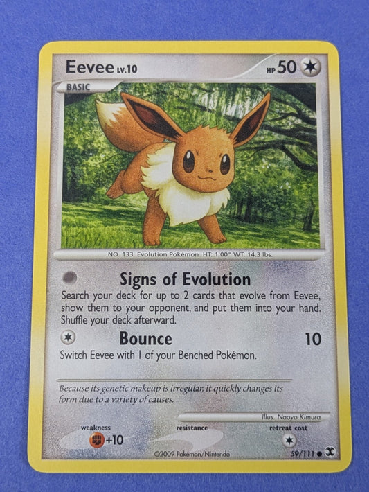 Eevee - 59/111 - Common Rising Rivals - Pokemon Card - LP