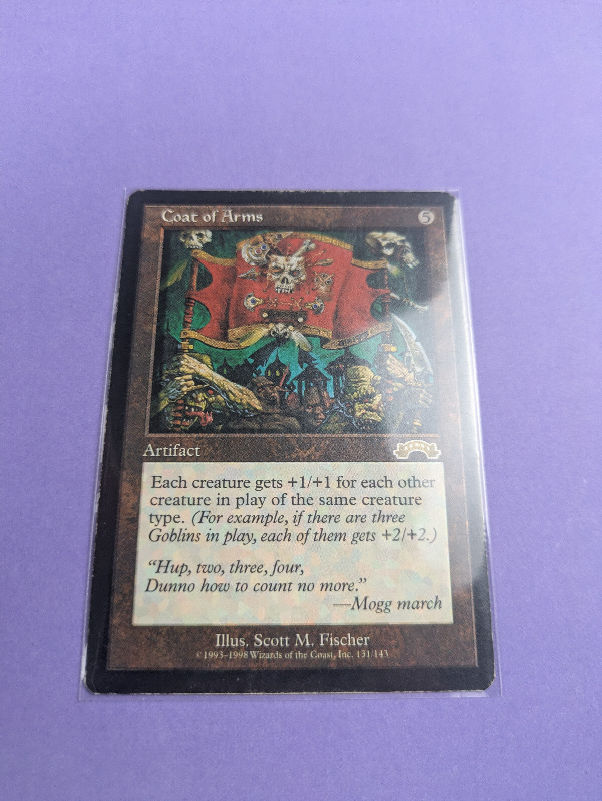 MTG Magic The Gathering: Exodus: Coat of Arms Rare - MP