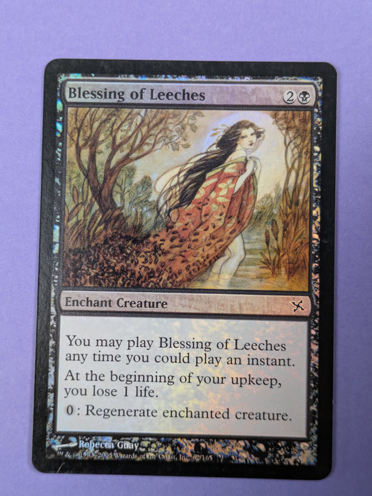 MTG Magic: Betrayers of Kamigawa: Blessing of Leeches Foil Common #62/165 - LP