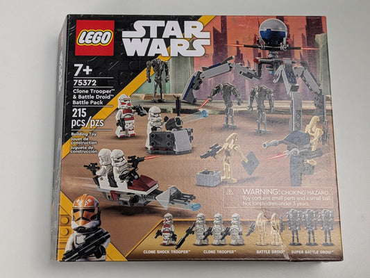 Lego Star Wars: Clone Trooper & Battle Droid Battle Pack Set 75372 Complete Set