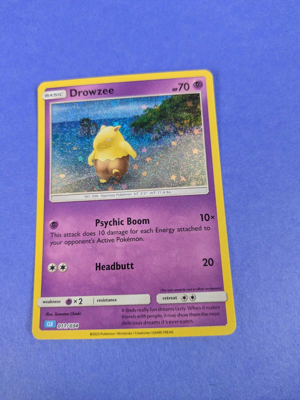 Drowzee - 011/034 - Holo Promo Pokémon TCG Classic - Blastoise CLB - Pokemon NM