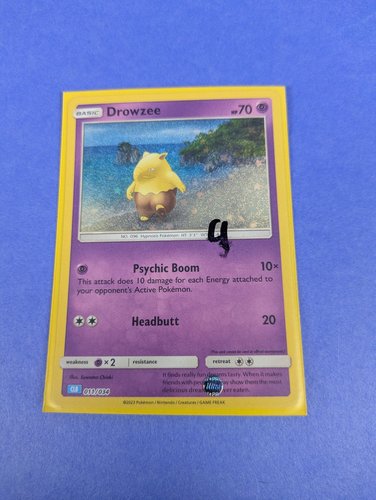 Drowzee - 011/034 - Holo Promo Pokémon TCG Classic - Blastoise CLB - Pokemon NM