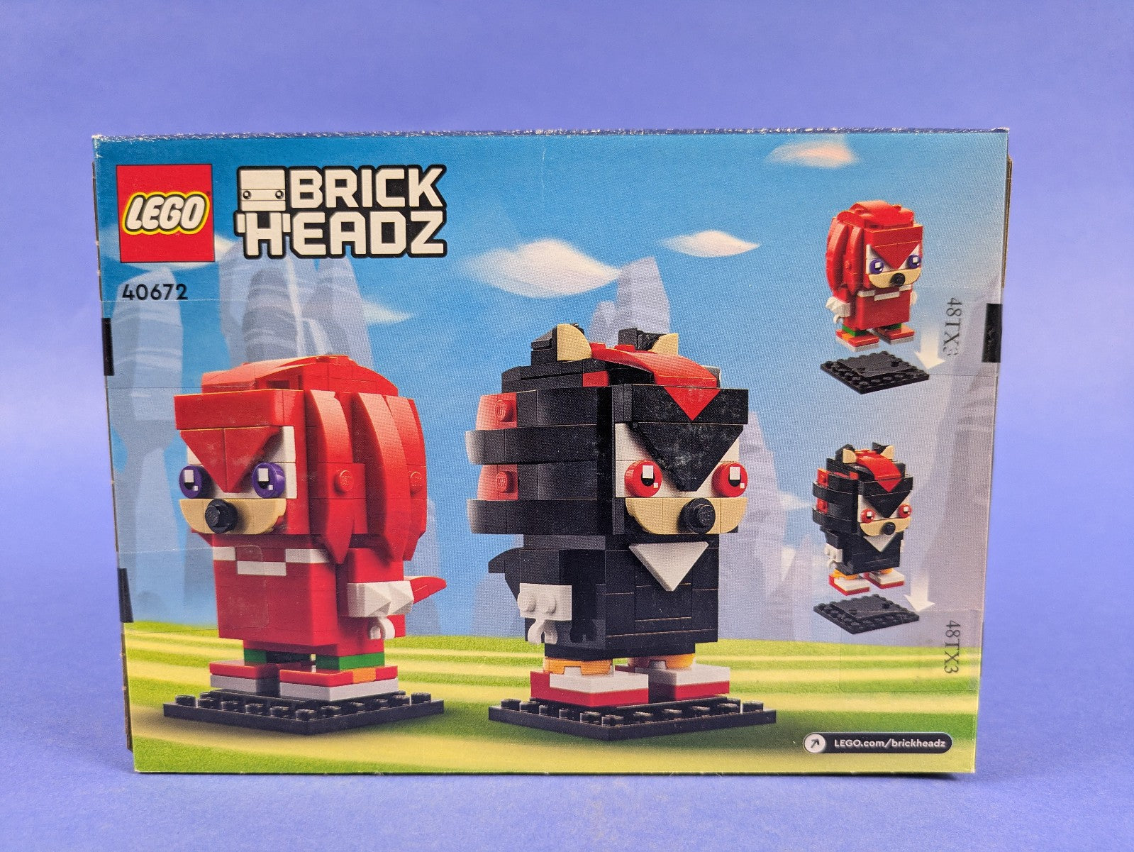 Lego BrickHeadz: Sonic the Hedgehog: Knuckles & Shadow Set 40672 BRAND NEW