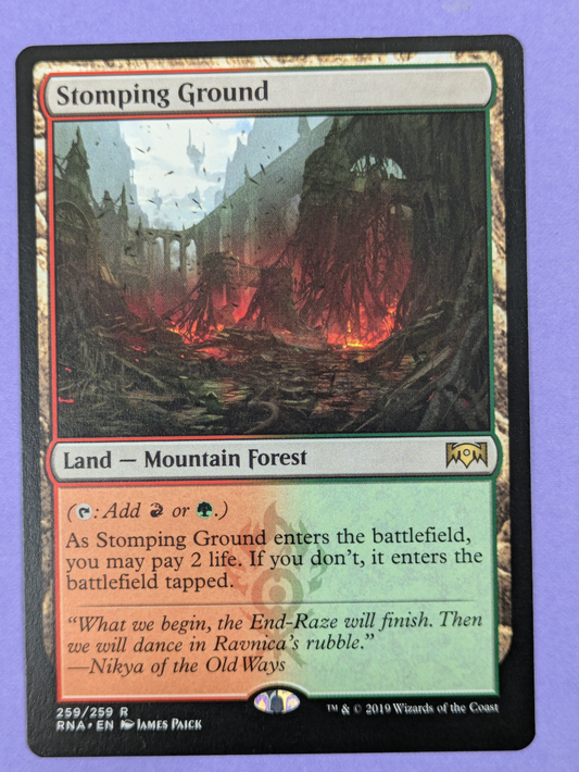 MTG Magic The Gathering: Ravnica Allegiance: Stomping Ground #259/259 Rare - NM
