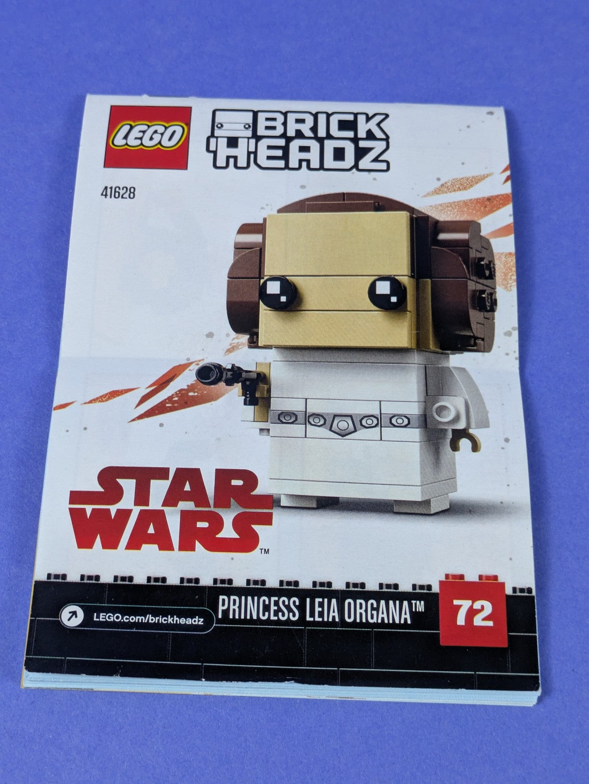 LEGO BrickHeadz Star Wars Princess Leia Organa 41628 Complete Set Pre-Owned