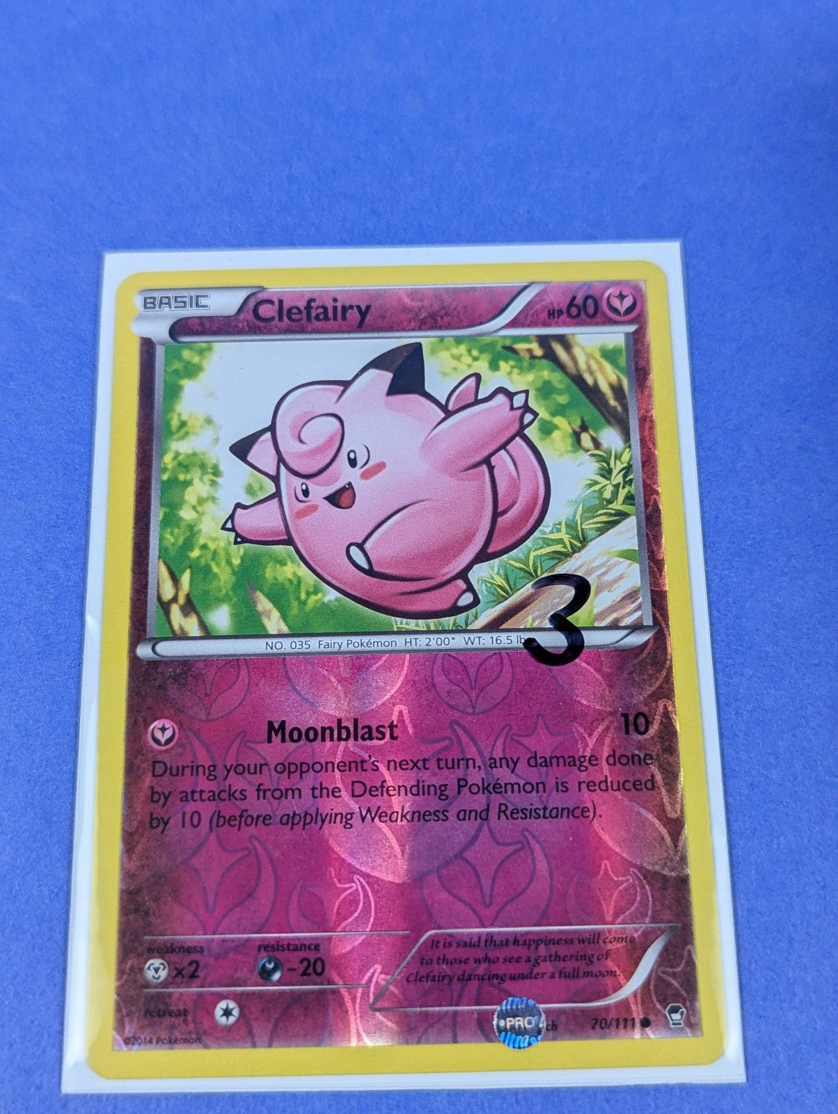 Clefairy - 70/111 - Common Reverse Holo Furious Fists - Pokemon Card - LP