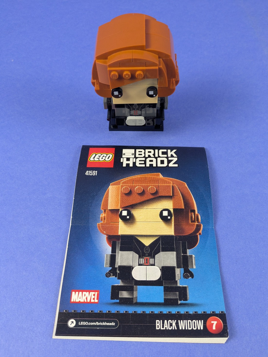 LEGO BrickHeadz Super Heroes Black Widow 41591 Complete Set Pre-Owned