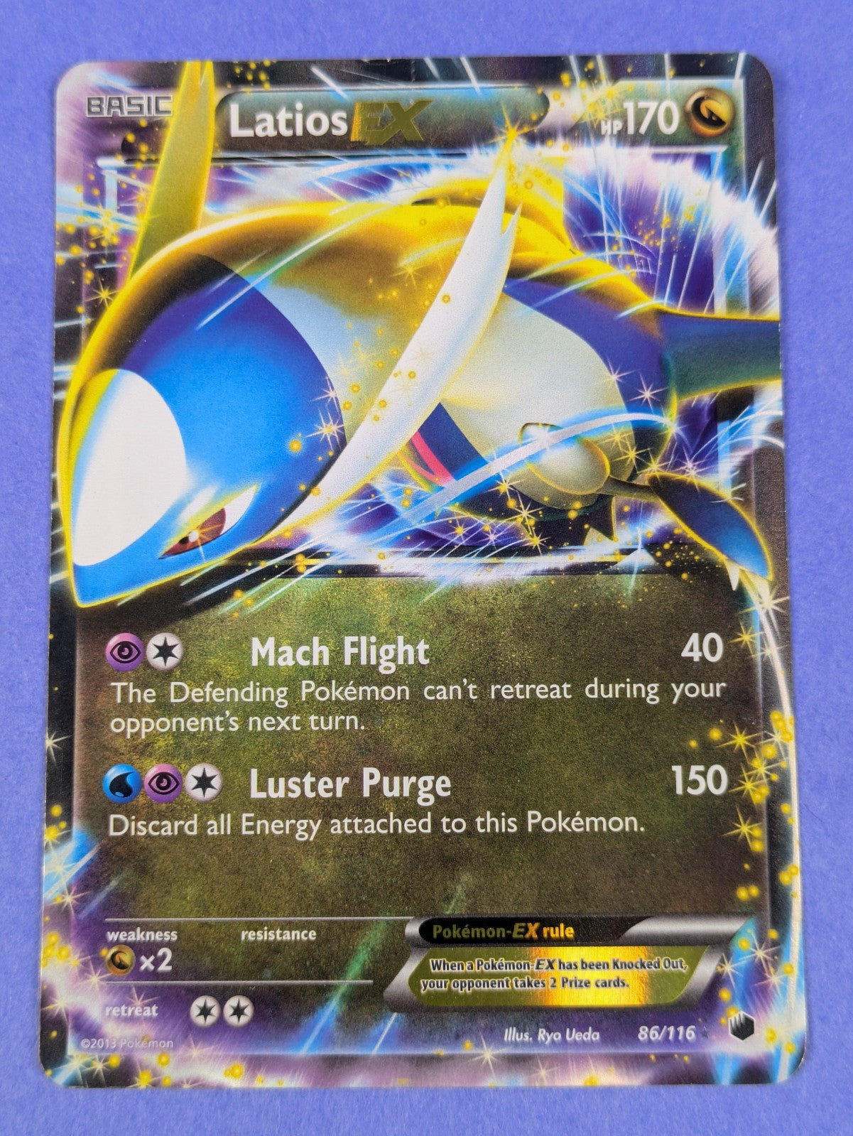 Latios EX - 86/116 - Ultra Rare Holo Plasma Freeze - Pokemon Card - MP