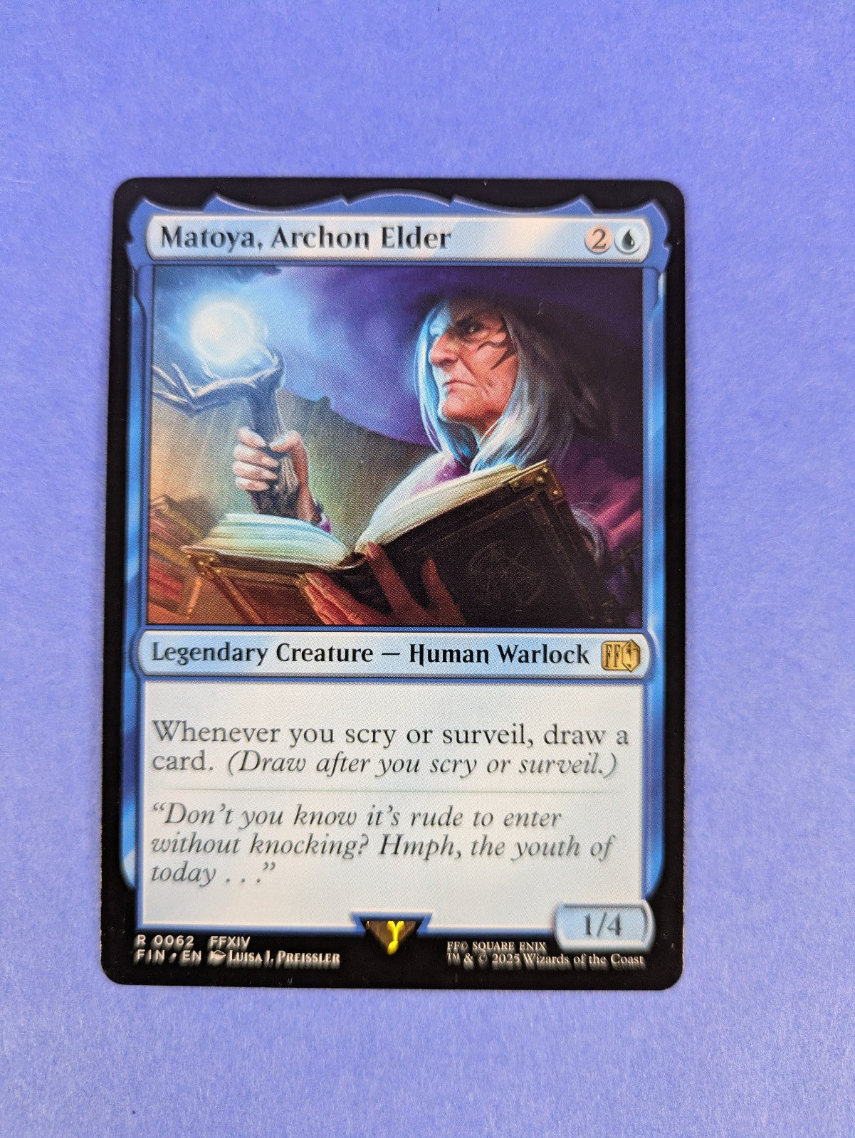 MTG Magic: FINAL FANTASY: Matoya, Archon Elder #0062 Rare - NM