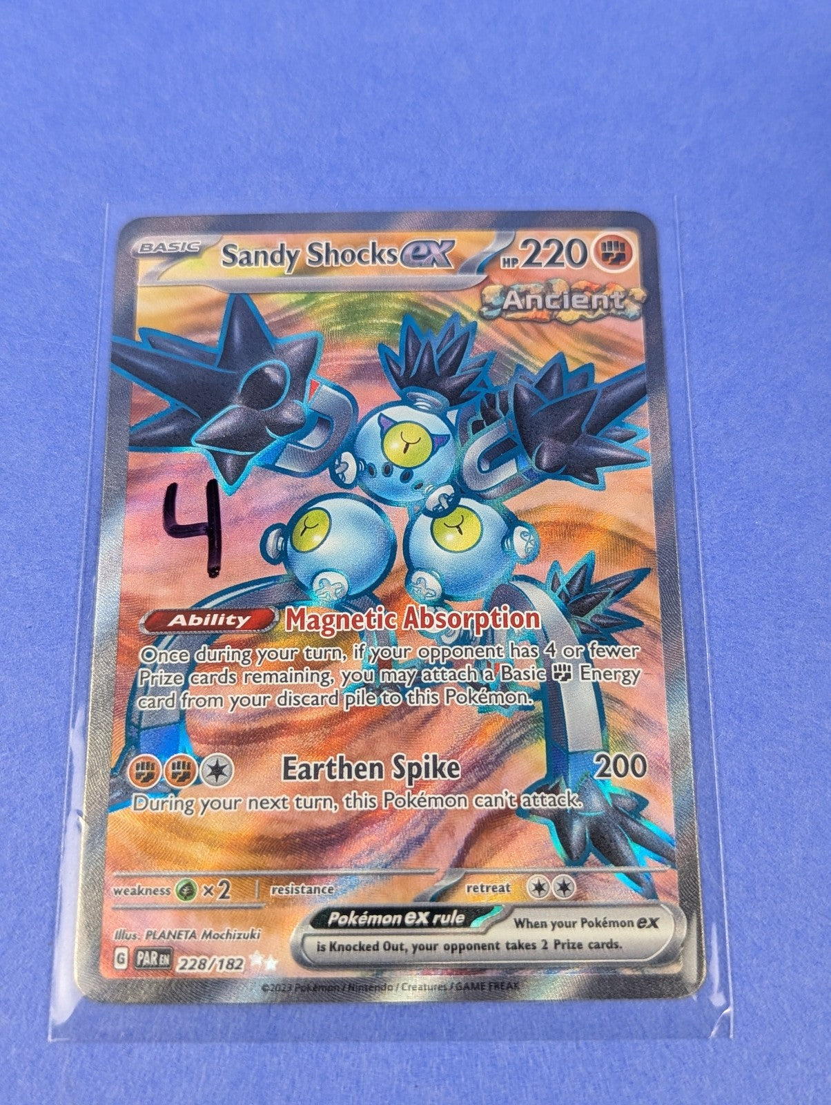 Sandy Shocks ex - 228/182 - Full Art Ultra Rare Paradox Rift - Pokemon - NM