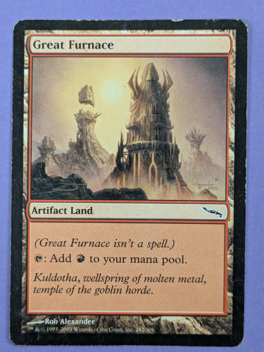 MTG Magic The Gathering: Mirrodin: Great Furnace #282/306 Common - HP