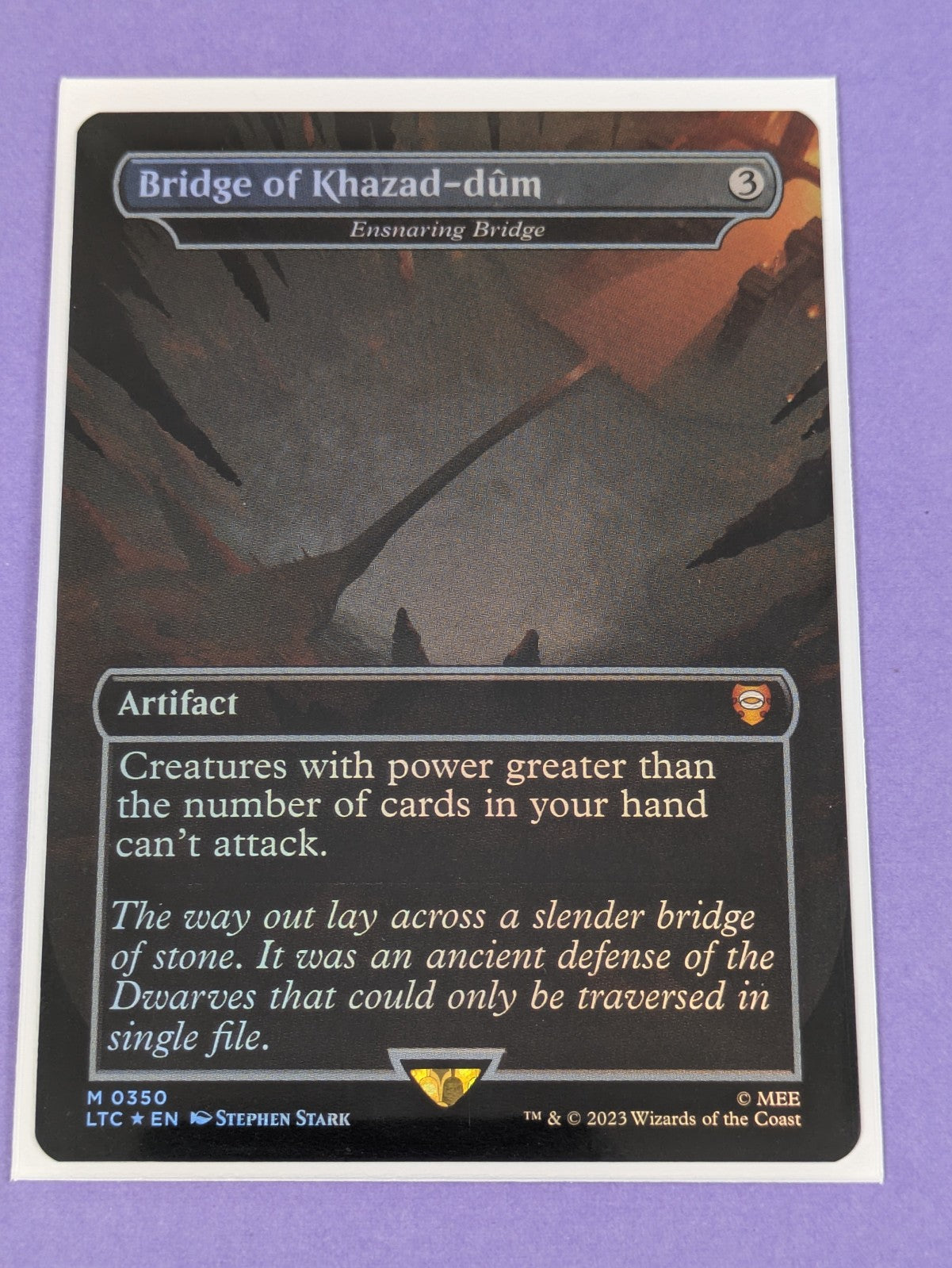 MTG: The Lord of the Rings: Bridge of Khazad-dum - Ensnaring Bridge Foil 0350 NM