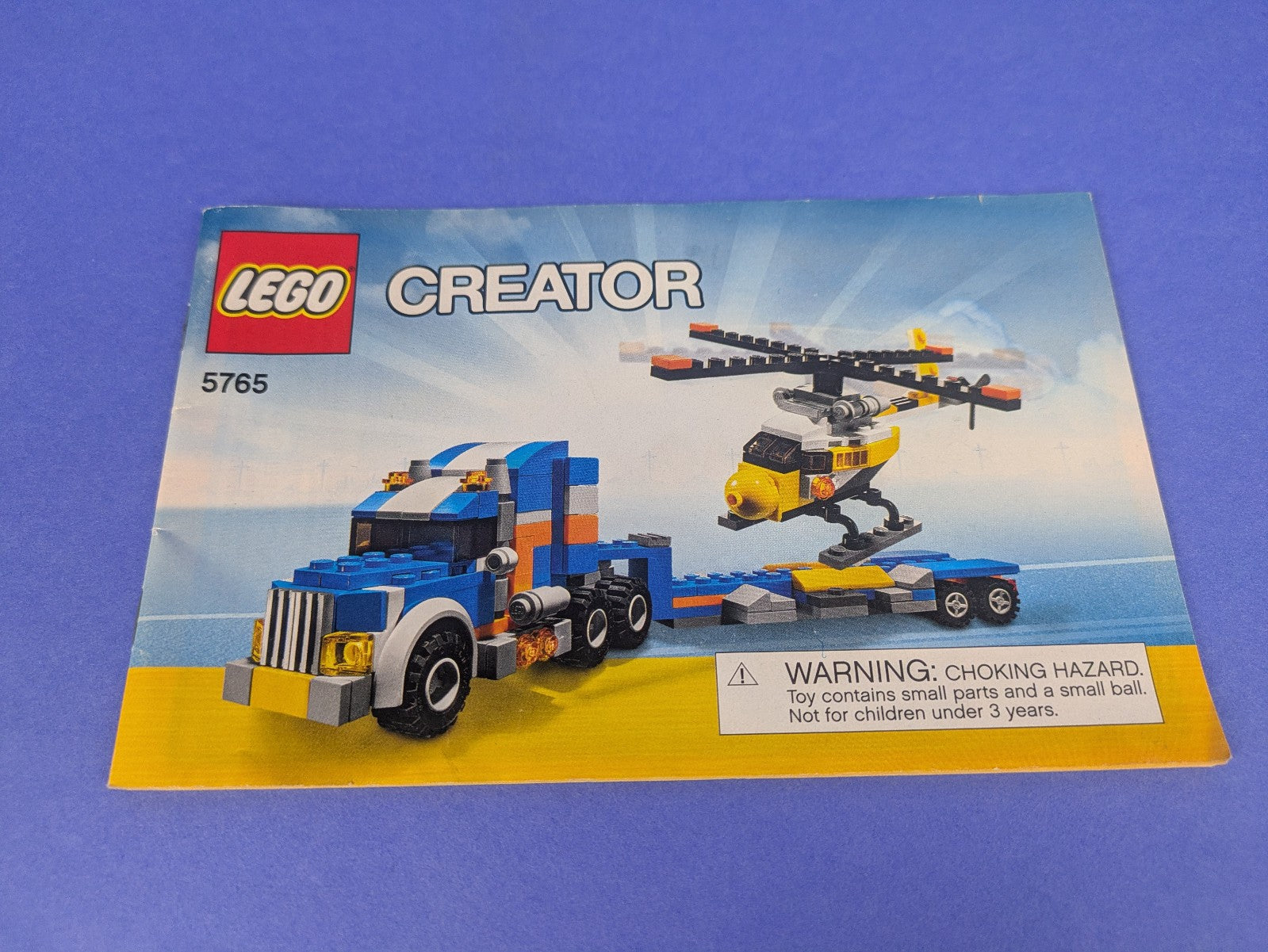Lego Creator: Model: Traffic: Transport Truck Set 5765 - w/ Instructions