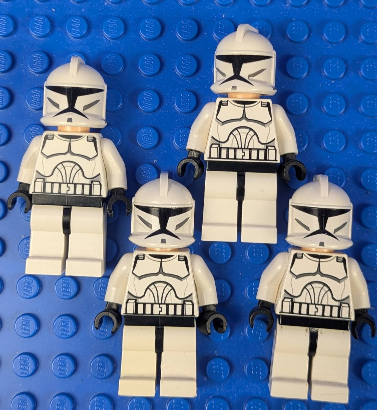 Lego Star Wars: Clone Trooper (Phase 1) - Large Eyes (4X) sw0201 Sets 7675, 7679