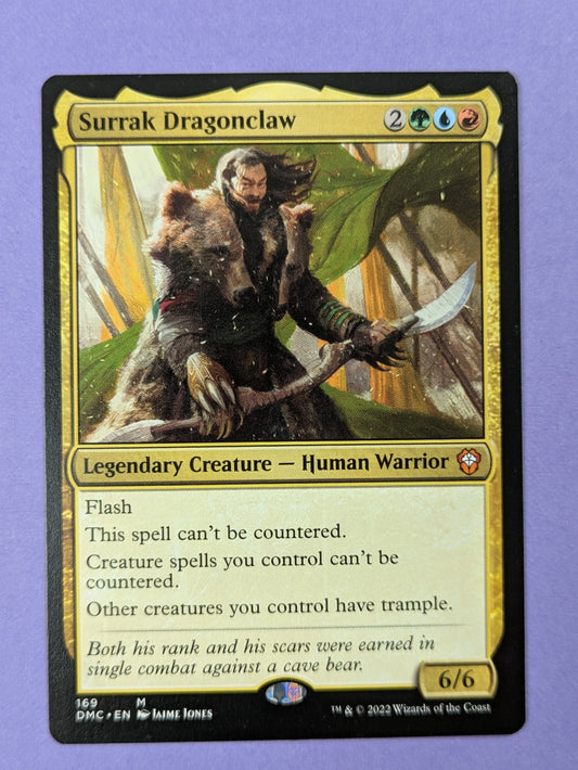 MTG Magic: Dominaria United Commander: Surrak Dragonclaw #169 Mythic - NM