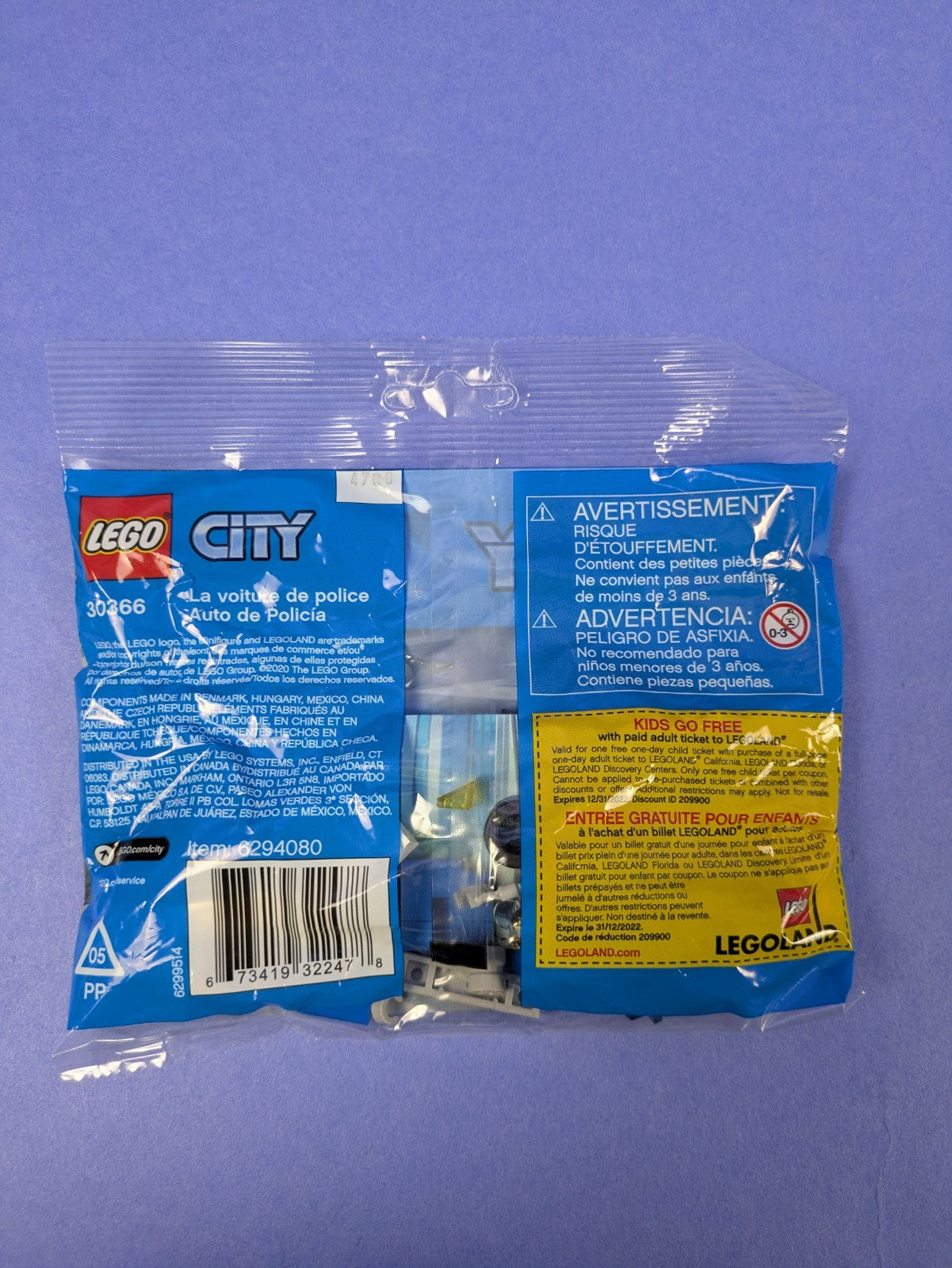 LEGO City Police Car Polybag 30366