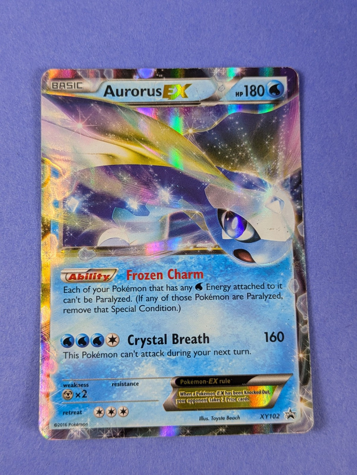 Aurorus EX - XY102 - Ultra Rare Promo XY Promos - Pokemon Card - DMG