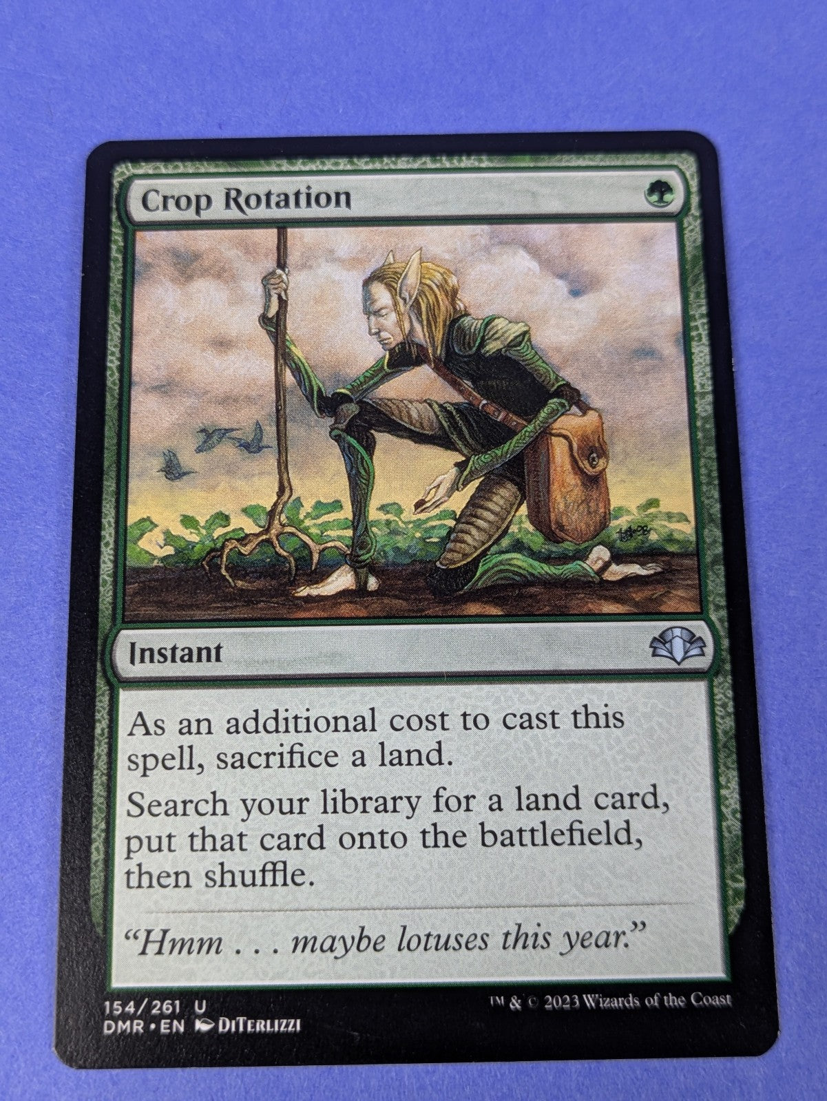 MTG Magic: Dominaria Remastered: Crop Rotation #154/261 Uncommon - NM