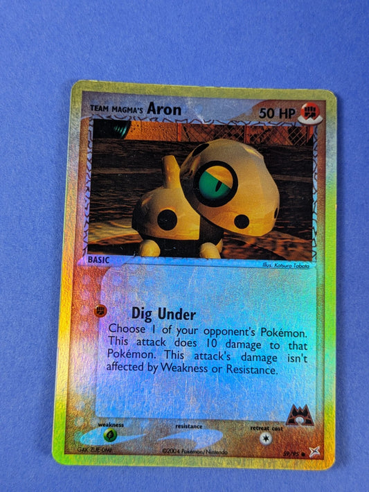Team Magma's Aron - 59/95 - Common Reverse Holo - Pokemon - MP