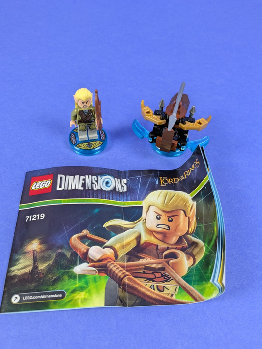 LEGO Dimensions Legolas and Arrow Launcher 71219 Complete Set Pre-Owned
