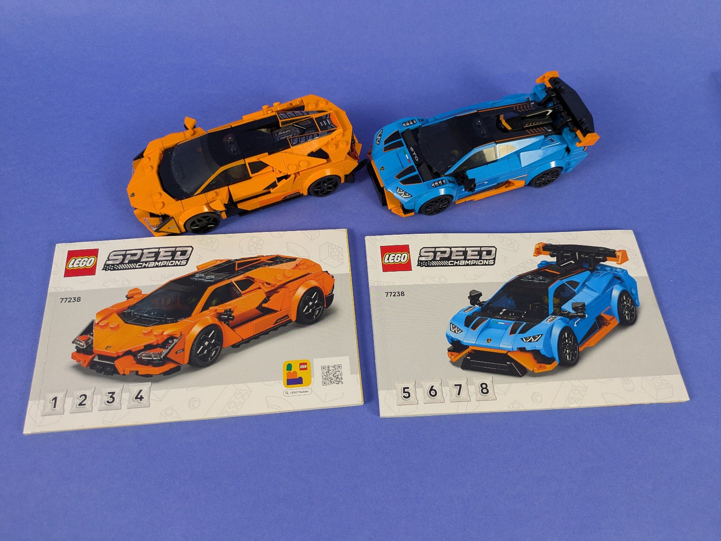 Lego SPEED CHAMPIONS: Lamborghini Revuelto & Lamborghini Huracán STO Set 77238