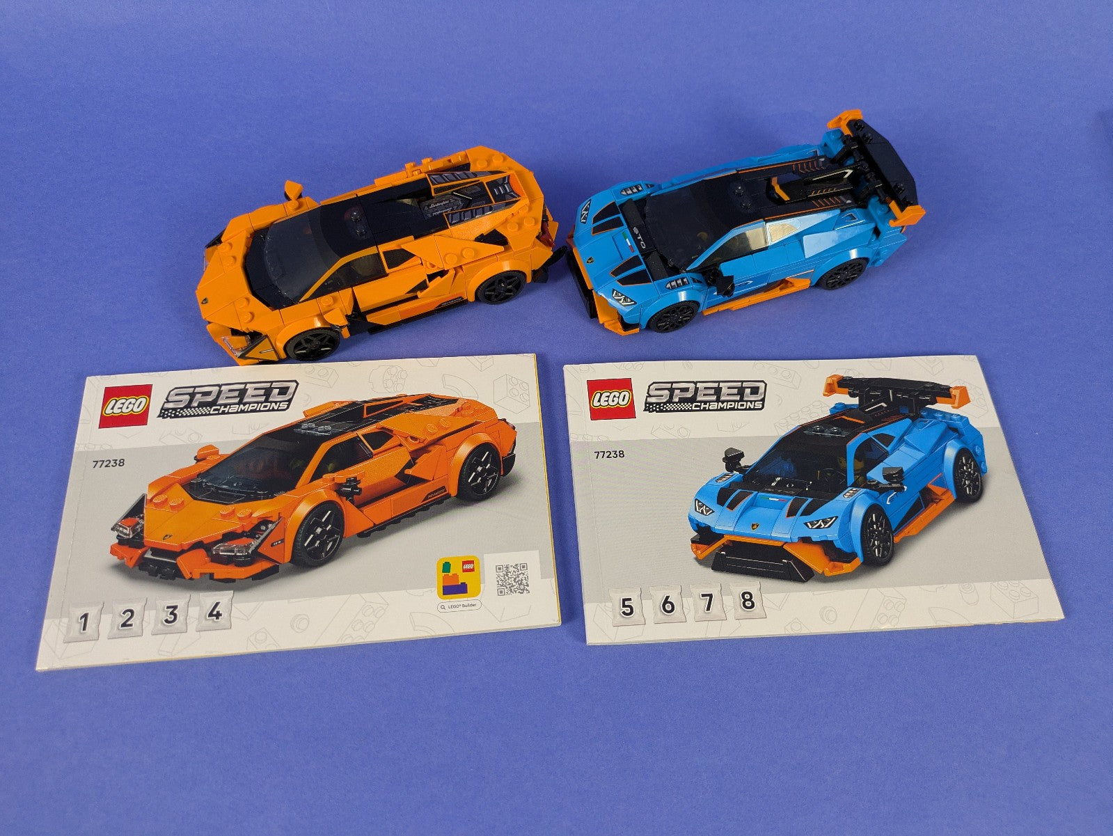 Lego SPEED CHAMPIONS: Lamborghini Revuelto & Lamborghini Huracán STO Set 77238