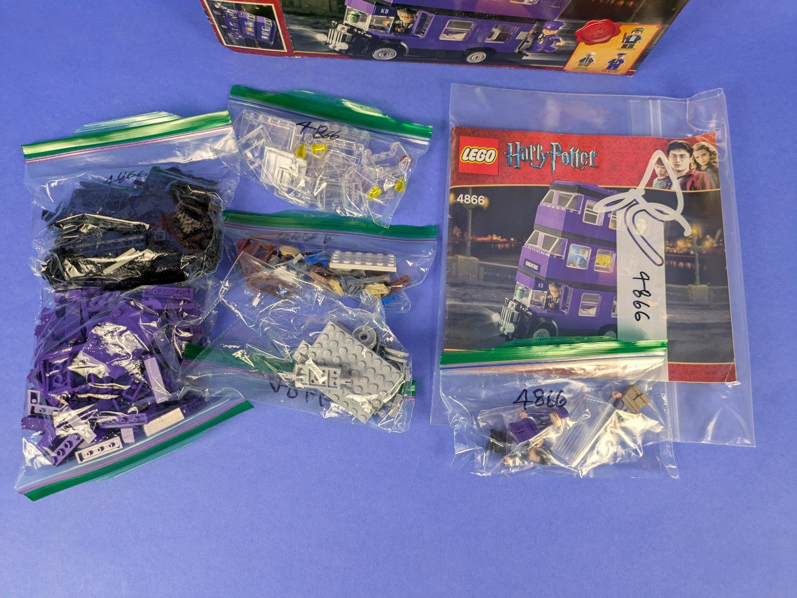 Harry Potter: Prisoner of Azkaban: The Knight Bus Set 4866 Complete Set