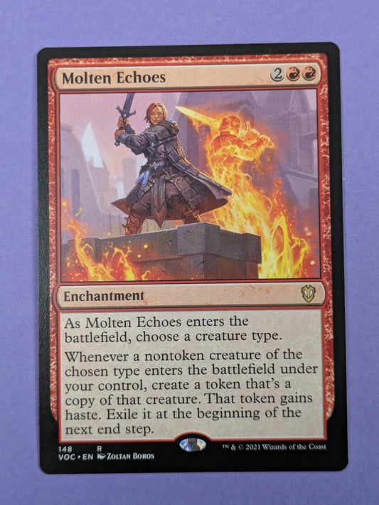MTG Magic: Crimson Vow Commander Molten Echoes Rare #148 - NM