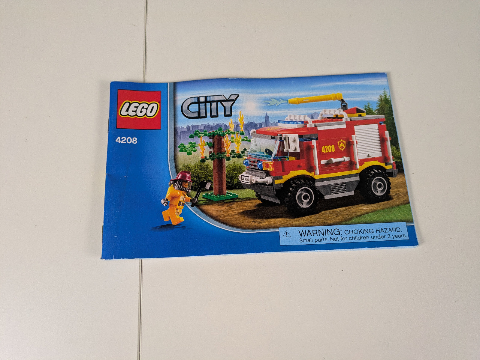 Lego Town: City: Fire: 4 × 4 Fire Truck Set 4208 w/ Instructions