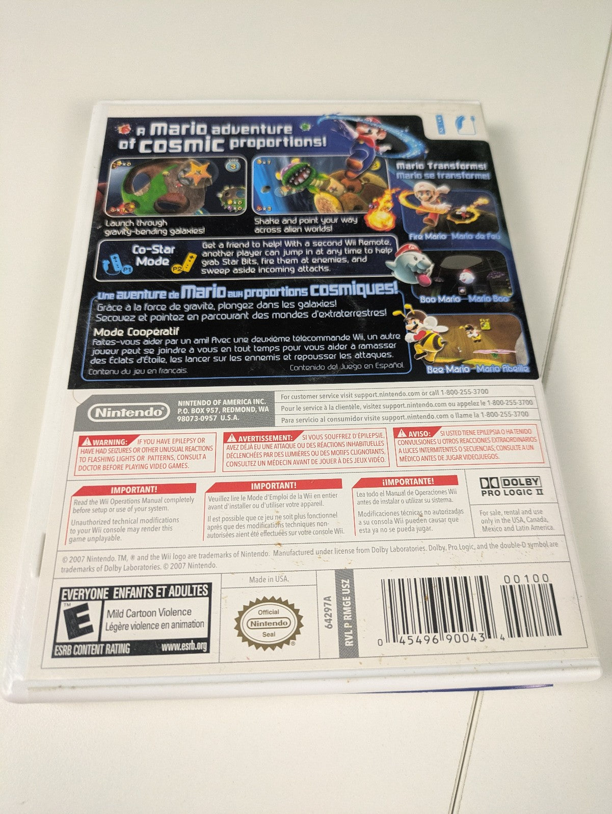 Super Mario Galaxy (Nintendo Wii, 2007) CIB