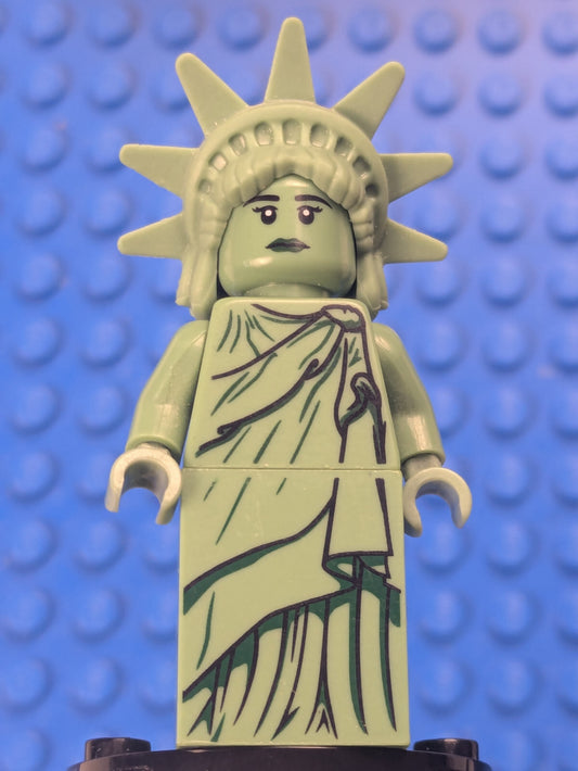 Lego Minifigure Series 6: Lady Liberty - Rubber Hair col084a Sets 8827, 4648586