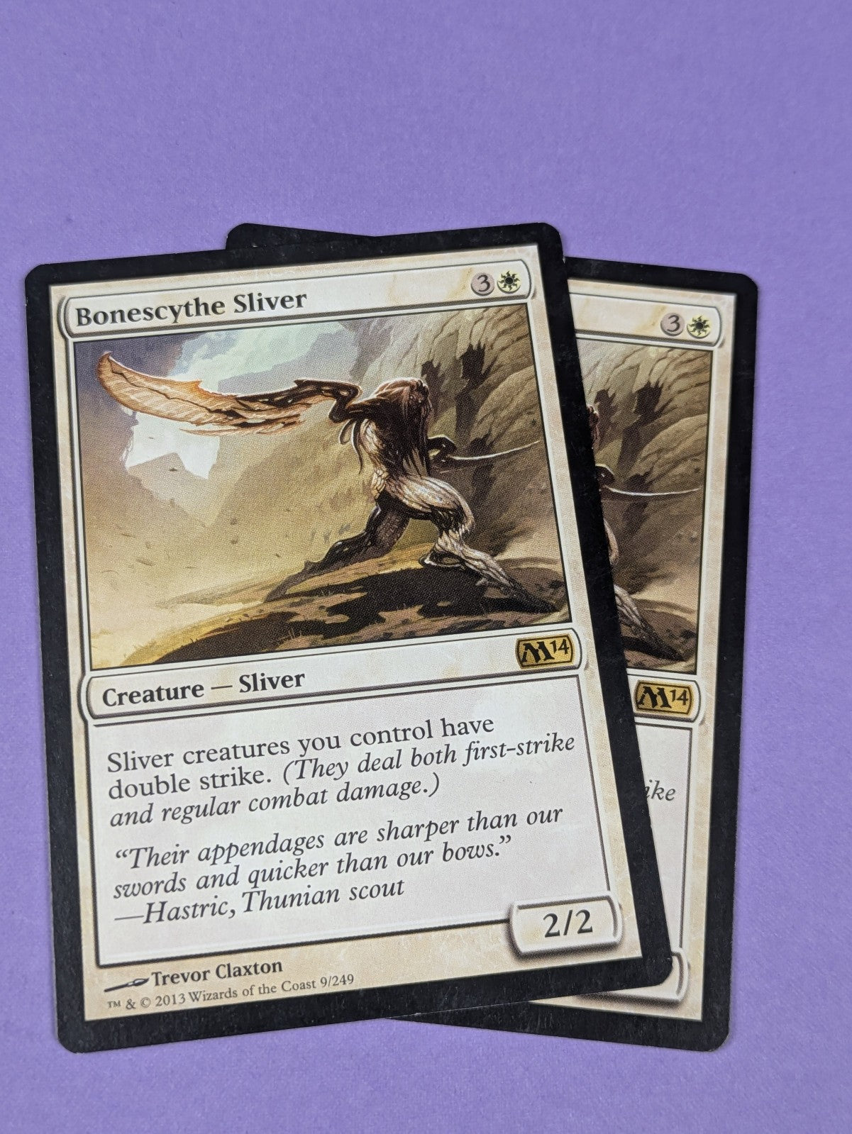 MTG Magic: Magic 2014: Bonescythe Sliver #9/249 Rare - NM