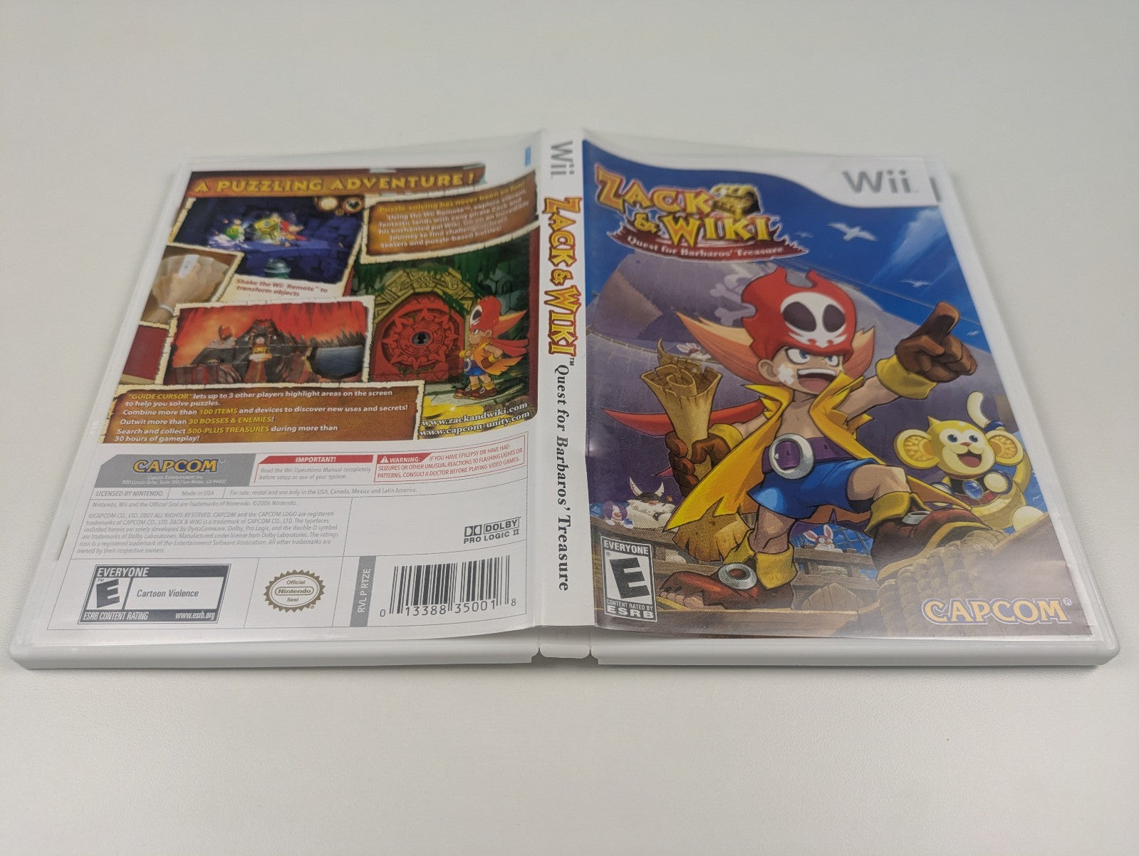 Zack & Wiki: Quest for Barbaros' Treasure (Nintendo Wii, 2007) CIB