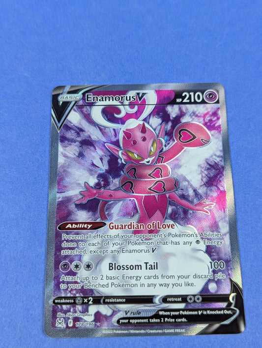 Enamorus V - 178/196 - Rare Ultra Holo Lost Origin - Pokemon Card - NM